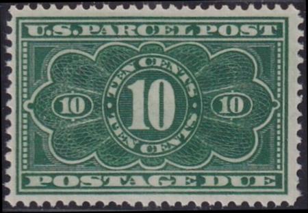 US Parcel Post #JQ4 MINT F - VF NH