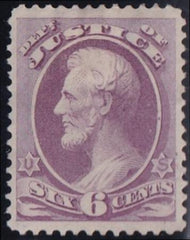 US Officials #O28 MINT Hinged VF - XF H Weiss cert