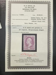 US Officials #O29 MINT F - VF LH Weiss cert - very fresh Cat Value  $310