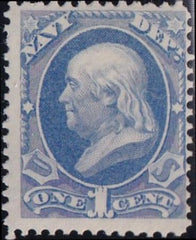 US Officials #O35 MINT F Dark ultramarine shade pristine og Cat Value  $160