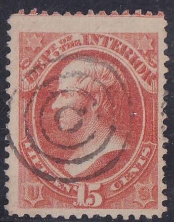US Officials #O102 USED F - VF Large Margins