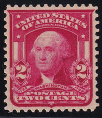 US Bureau and Regular Issues #319b MINT LH XF Carmine Rose Type1