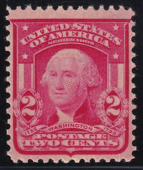 US Bureau and Regular Issues #319Fj MINT LH  F - VF Carmine Rose Type II Cat Value  $100