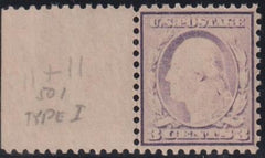 US Errors Post 1931 #501 var MINT F - VF Very under inked - unusual!