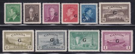 Canada #O16 - 25 MINT NH VF  Cat Value  $132.35