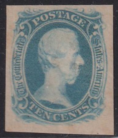 US Confederates #9 Fresh OG NH, 4 margins