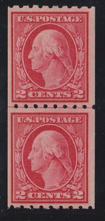 US Washington - Franklin #411 MINT NH F - VF Fresh Line Pair. Cat Value  $125