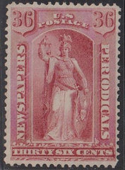 US Newspaper Stamps #PR18 MINT VF No gum Cat Value  $400