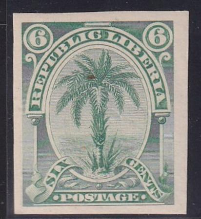 Liberia #36, 41, 43, 46, 48 MINT HINGED imperf values from set - scarce