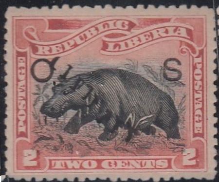 Liberia #67 MINT HINGED signed brun & another Cat Value  $45
