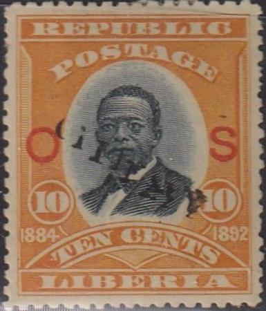 Liberia #71 MINT HINGED signed   Cat Value  $38