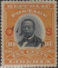 Liberia #71 MINT HINGED signed   Cat Value  $38