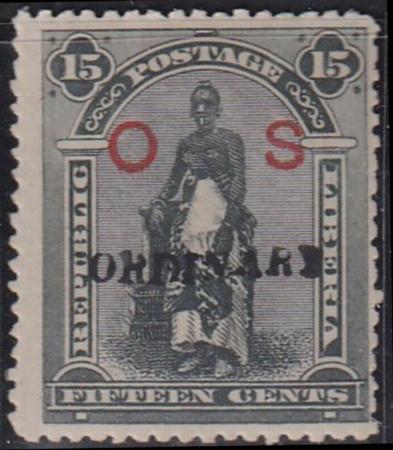 Liberia #72 MINT HINGED small thin  Cat Value  $40