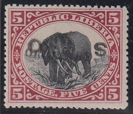 Liberia #84 MINT HINGED signed twice Cat Value  $200