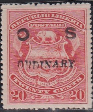 Liberia #86 MINT HINGED signed Cat Value  $140