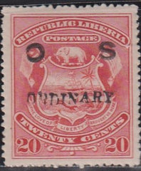 Liberia #86 MINT HINGED signed Cat Value  $140