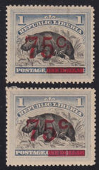 Liberia #91, 91a  Hinged  both "c"s Cat Value  $40