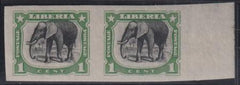 Liberia #101b MINT HINGED imperf Margin pair Cat Value  $13.50