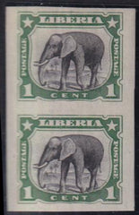 Liberia #101b MINT HINGED imperf pair Cat Value  $13.50