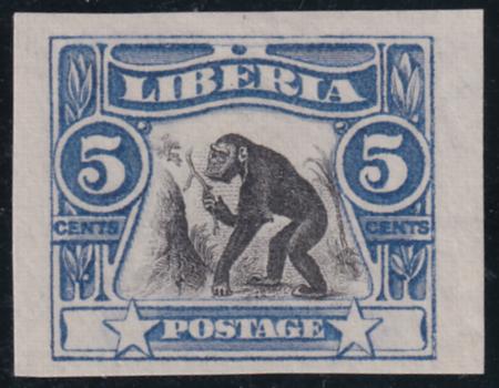 Liberia #103var MINT HINGED imperf singles $40 each