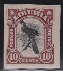 Liberia #104var MINT HINGED imperf single