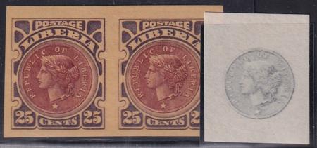 Liberia #107a   proofs from liberty coin stamp