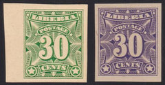 Liberia #108var MINT HINGED card proof & imperf