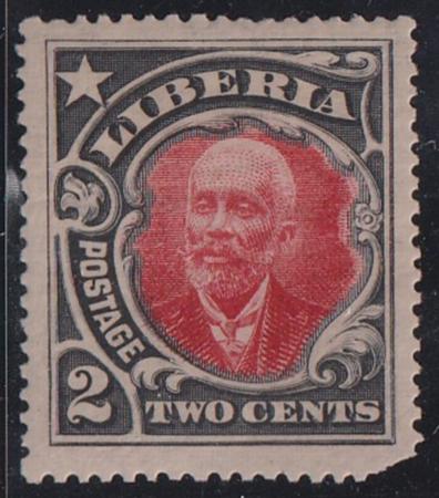 Liberia #116var MINT HINGED Color trial