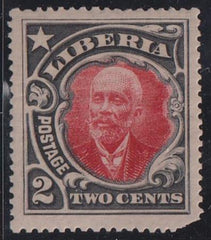 Liberia #116var MINT HINGED Color trial