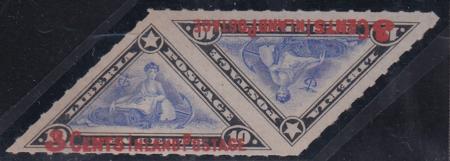 Liberia #126b var MINT No Gum imperf between pair