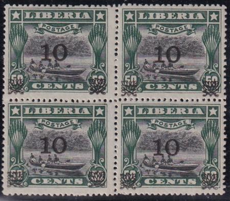 Liberia #143 MINT LH Fresh block Cat Value  $80 ++