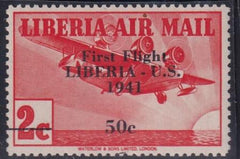 Liberia #C18 MINT NH pencil signed & JH Stolow Cat Value $200 + NH