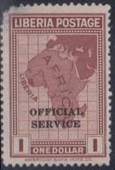 Liberia #O164  Mint No Gum - scarce key value Cat Value $77.50