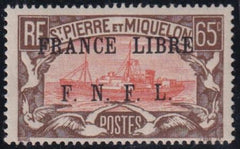 St Pierre and Miquelon #212 MINT NH F-VF signed Cat Value $60 + NH