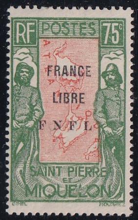 St Pierre and Miquelon #217 MINT Hinged F-VF Cat Value $45