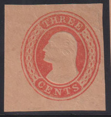 US Postal Stationery and Cut Squares #U6 MINT  FINE Minor Wrinkle LR Fresh! A Great Rarity Cat Value: $3750