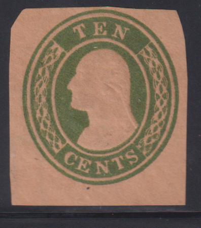 US Postal Stationery and Cut Squares #U16 MINT  FINE Not evenly cut Cat Value: $175