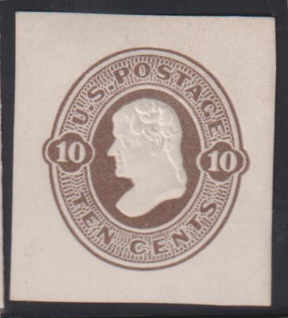 US Postal Stationery and Cut Squares #U91 MINT  XF FC 41x41 mm Cat Value: $82.50