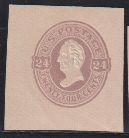 US Postal Stationery and Cut Squares #U101 MINT  VF - XF 39x41 mm, Weiss Cert Cat Value: $225