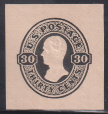 US Postal Stationery and Cut Squares #U104 MINT  XF 35x37 mm Cat Value: $150