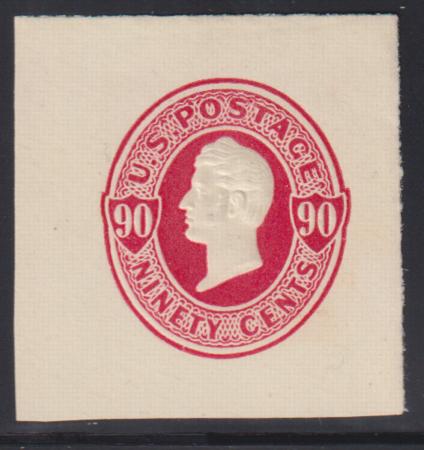 US Postal Stationery and Cut Squares #U106 MINT  XF - SUP 40x41 mm, Weiss Cert Cat Value: $350