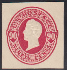 US Postal Stationery and Cut Squares #U106 MINT  VF 32x35 mm, Cat Value $350