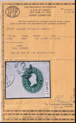 US Postal Stationery and Cut Squares #U308 Used  XF FC part Fredericksburg, VA "2" duplex. PF cert. Cat Value: $4250