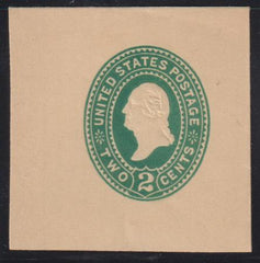 US Postal Stationery and Cut Squares #U319 MINT  SUP FC, Amber manila?? Cat Value: $160