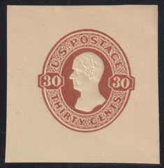 US Postal Stationery and Cut Squares #U337 MINT  XF - SUP  FC40x41 mm, Weiss Cert Cat Value: $40