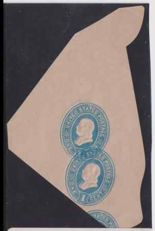 US Postal Stationery and Cut Squares #U300 MINT  VF Triple Print of 1C PF Cert calls it printers waste hard to say