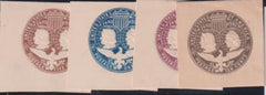 US Postal Stationery and Cut Squares #U348-51 MINT  XF-SUP  Cat Value: $35