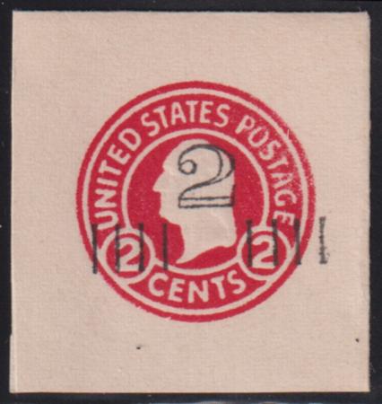 US Postal Stationery and Cut Squares #U454b MINT    XF - SUP Die 5 FC  Cat Value: $500