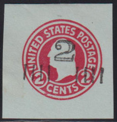 US Postal Stationery and Cut Squares #U457 MINT    F - VF    Cat Value: $325