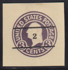 US Postal Stationery and Cut Squares #U476 MINT    VF - XF  Die 1 Signed CP 36x36 mm  Cat Value: $200